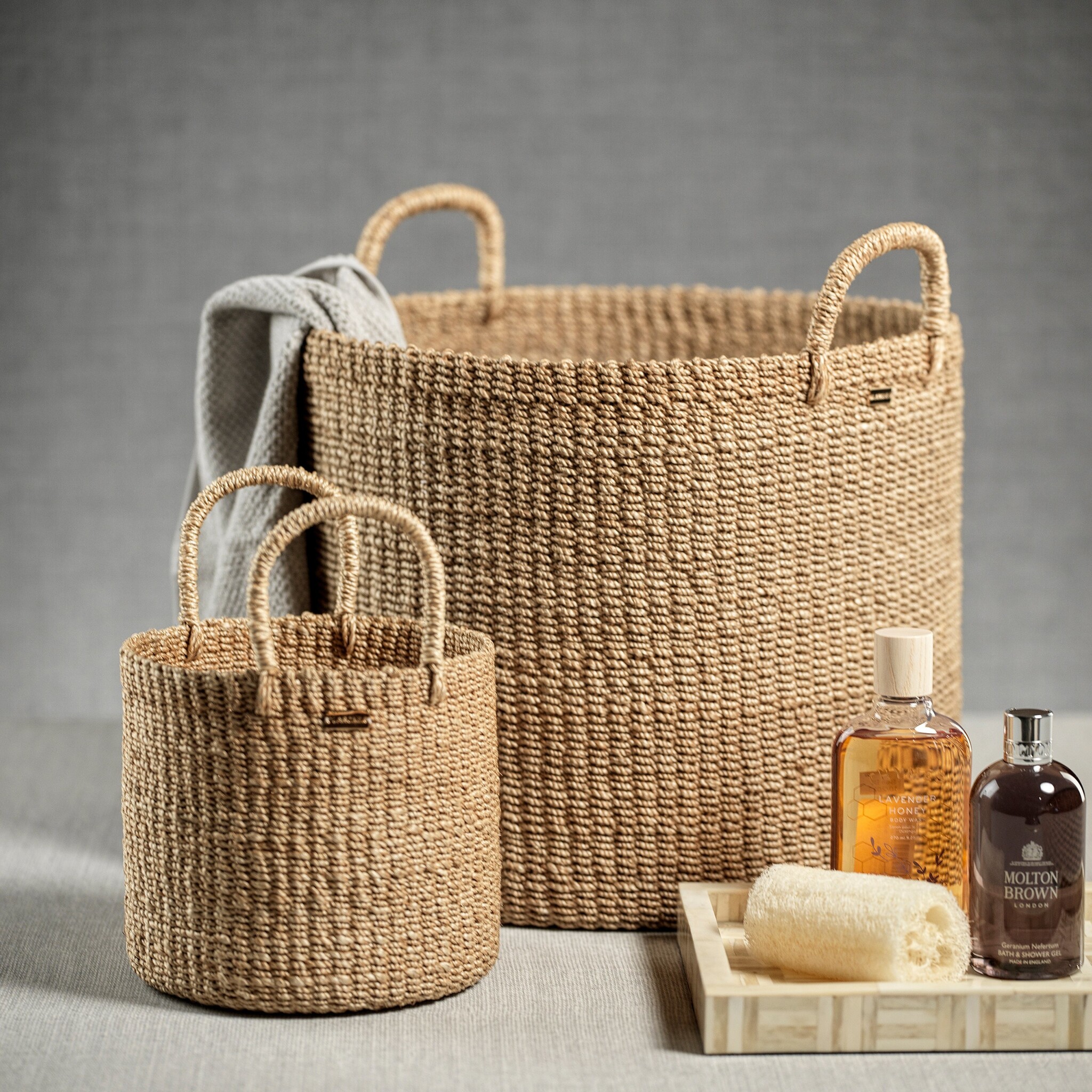 Zodax Camille Round Abaca Basket