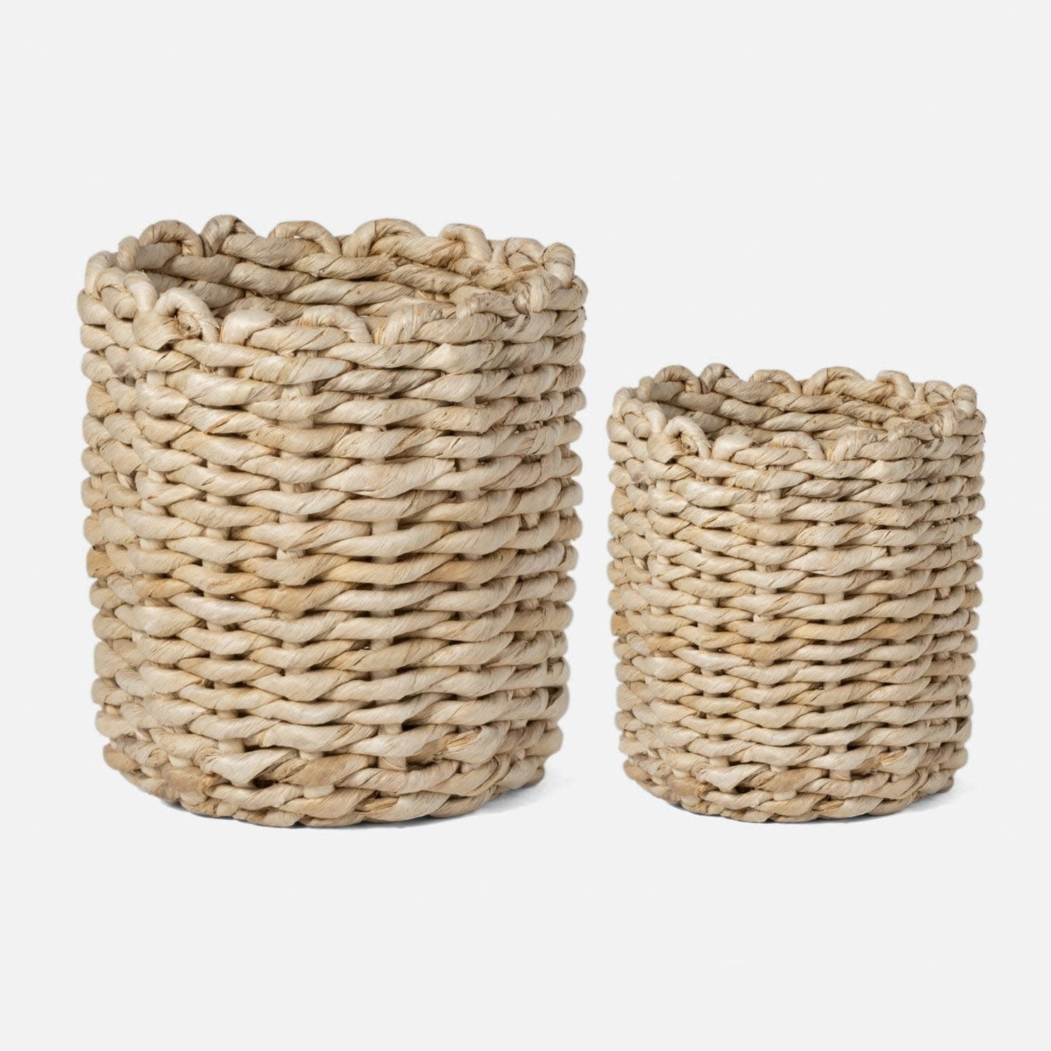 Made Goods Bleached Abaca Basket Set of 2