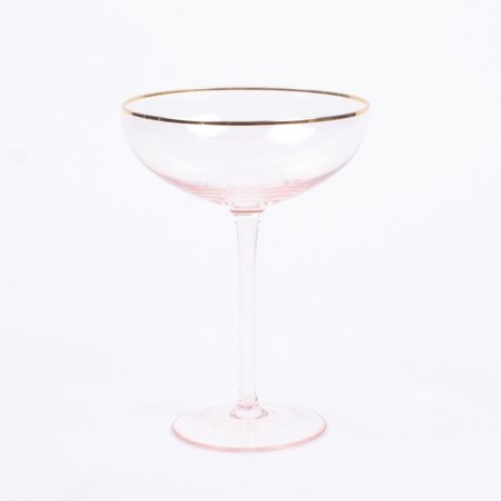 8 Oak Lane Light Pink Martini Glass