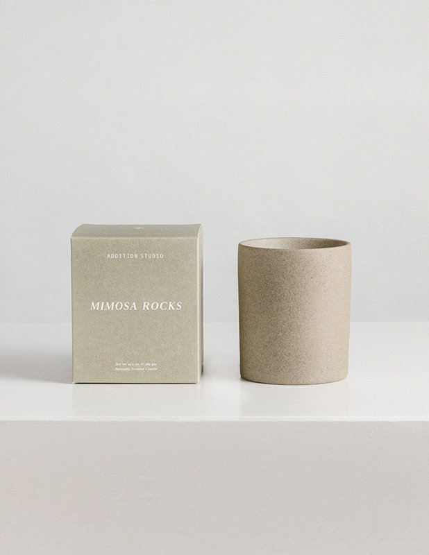 Addition Studio Scented Candle - Mimosa Rocks