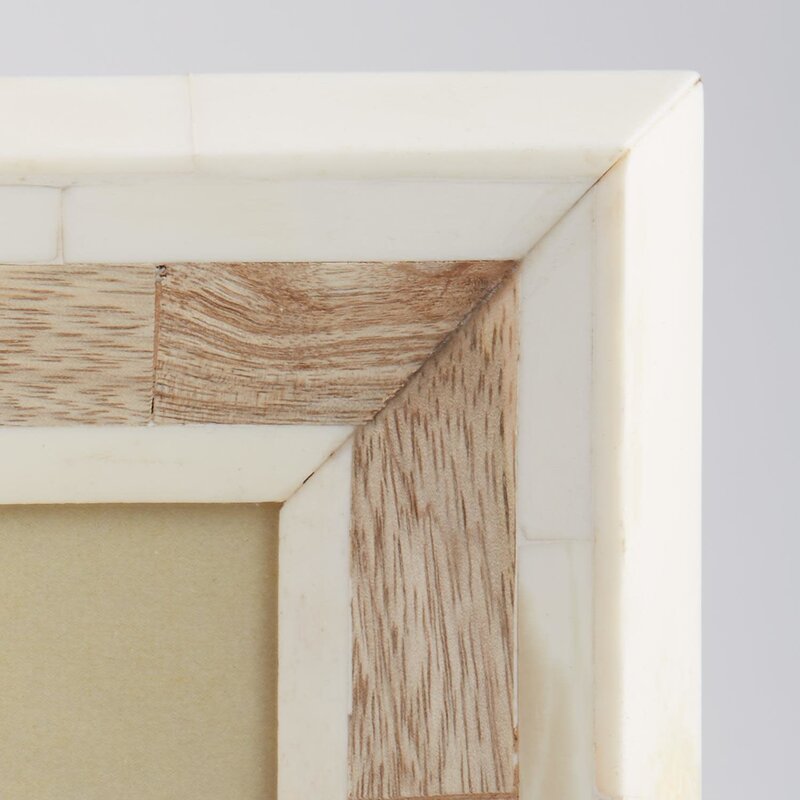 Two's Company Natural Bone Mosaic Frame 4 x 6