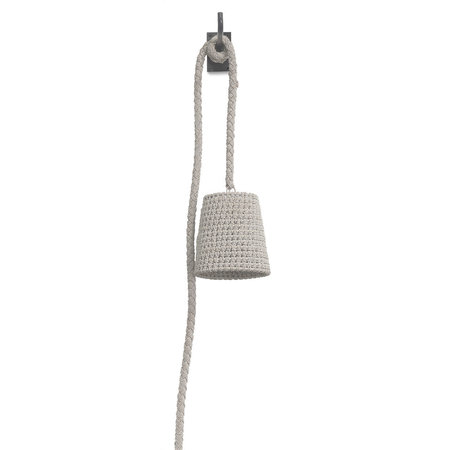 Palecek Green Oaks Wall Pendant White Sand 9"D X 9.5"H + 148"ROPE