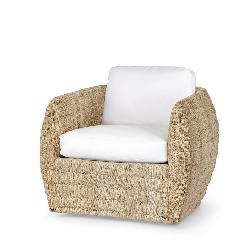 Palecek Ventura Swivel Lounge Chair Natural