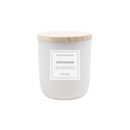 White Stone Candles White Stone Candle Coco Mango 1 Wick