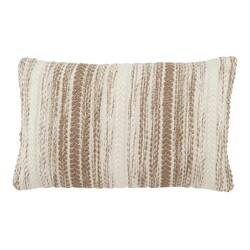 Jaipur Living Reed Outdoor Lumbar Pillow Brown 13x21