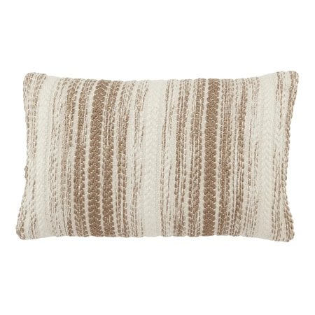 Jaipur Living Reed Outdoor Lumbar Pillow Brown 13x21