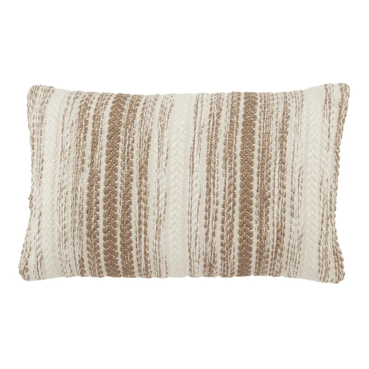 Jaipur Living Reed Outdoor Lumbar Pillow Brown - 13x21