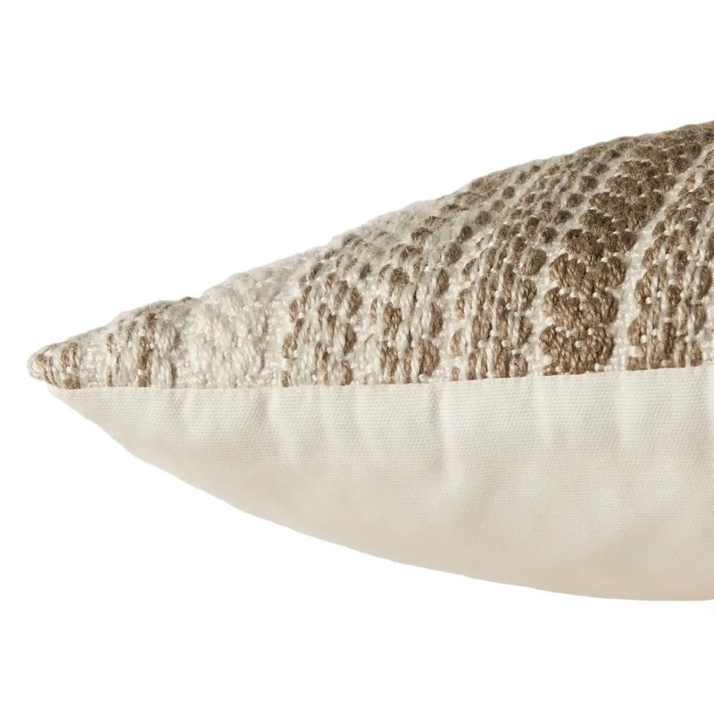 Jaipur Living Reed Outdoor Lumbar Pillow Brown - 13x21