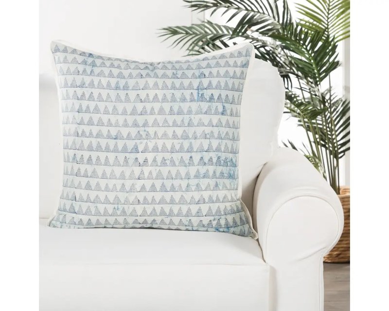 Jaipur Living Revolve Cotton Pillow Blue - 22x22