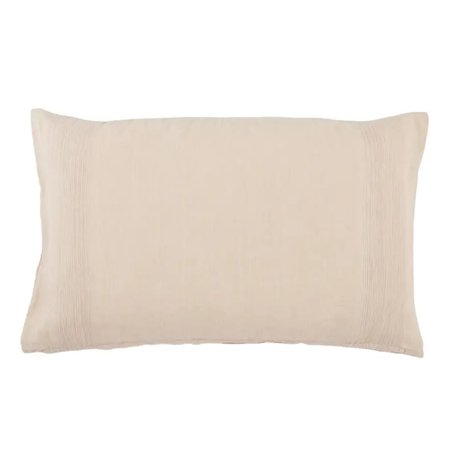 Jaipur Living Linen Lumbar Pillow Rose 16x24