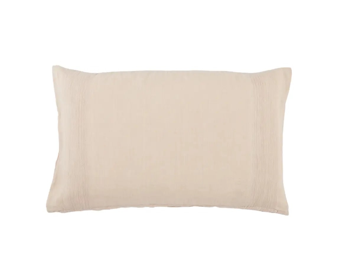 Jaipur Living Linen Lumbar Pillow Rose - 16x24
