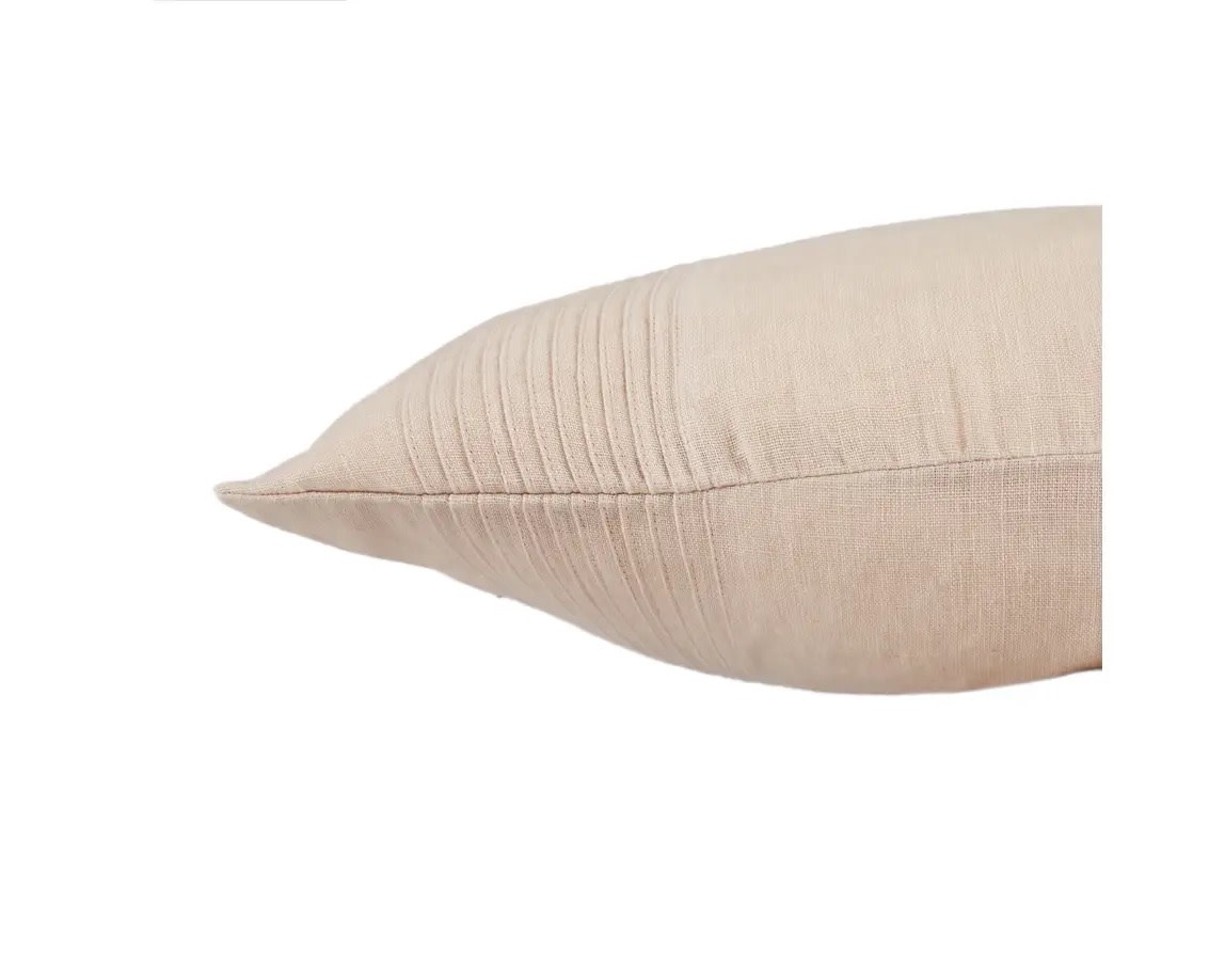 Jaipur Living Linen Lumbar Pillow Rose - 16x24