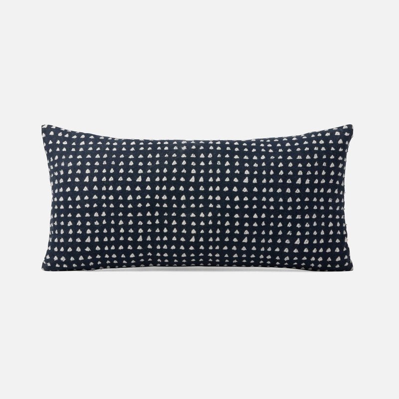 Made Goods Navy Pillow white polka dots - 20x10