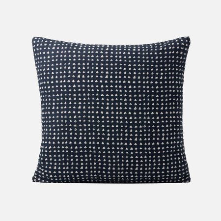 Made Goods Navy Pillow White Polka Dots 24x24