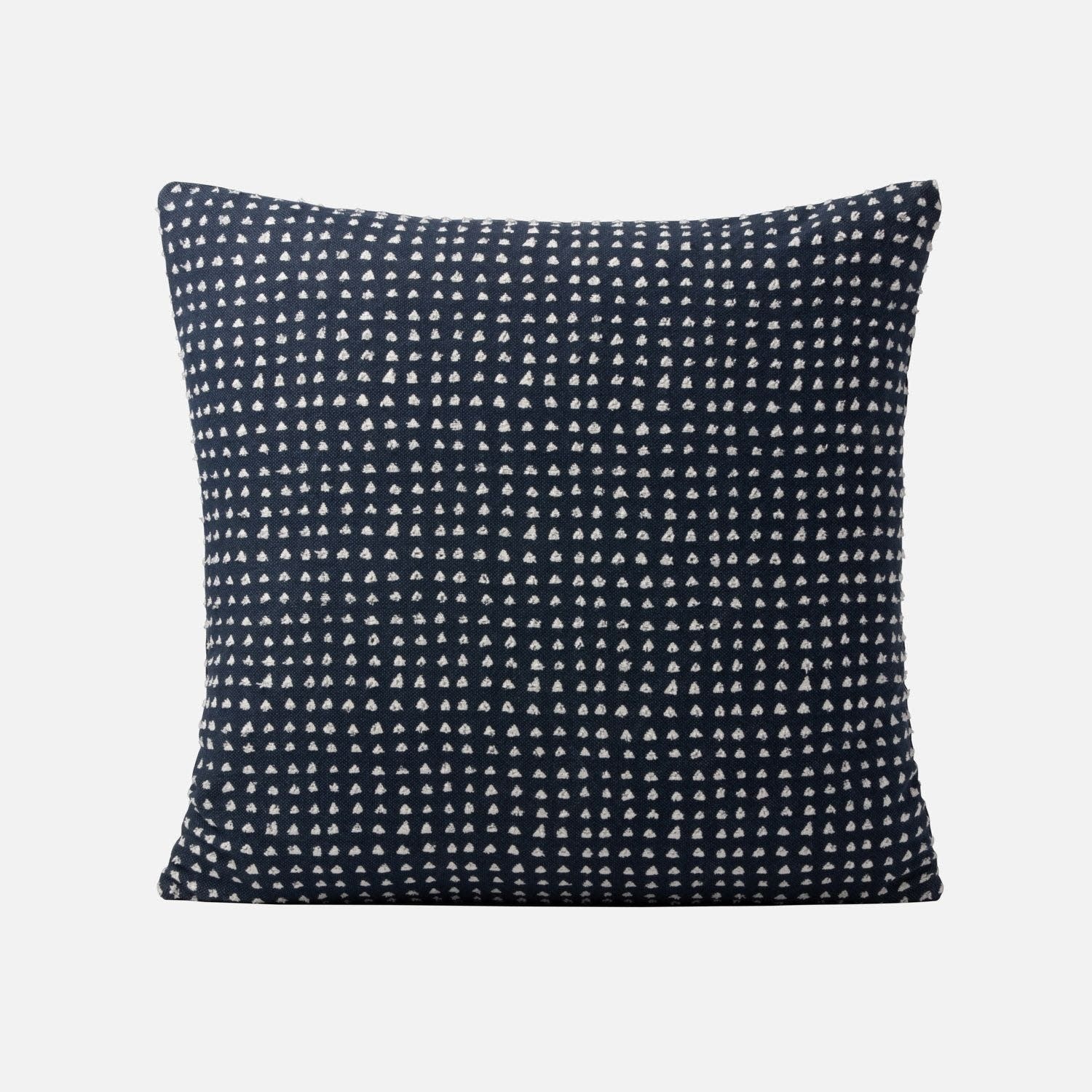 Made Goods Navy Pillow White Polka Dots - 24x24