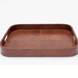Blue Pheasant Bristol Tobacco Leather Tray