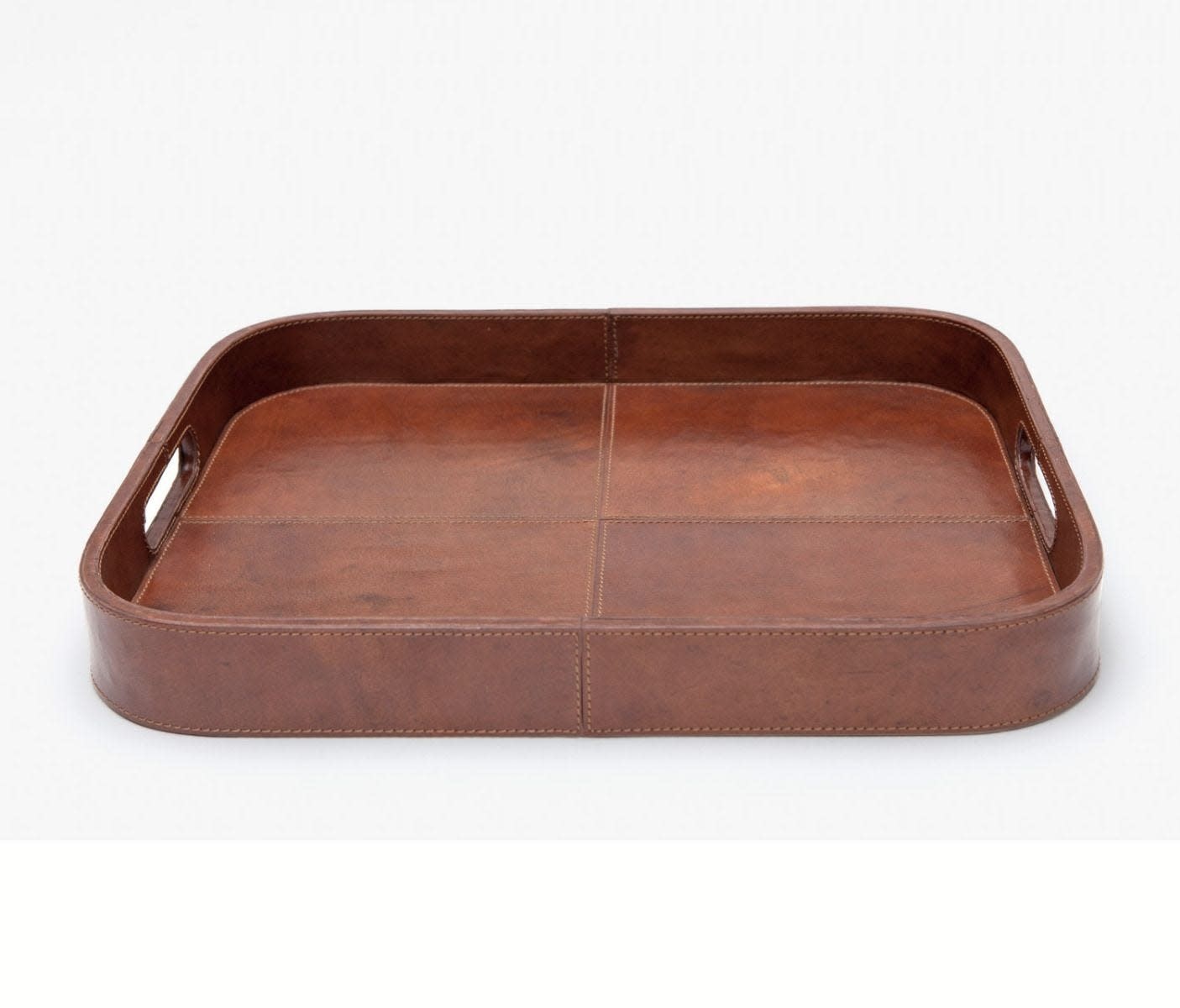 Blue Pheasant Bristol Tobacco Leather Tray