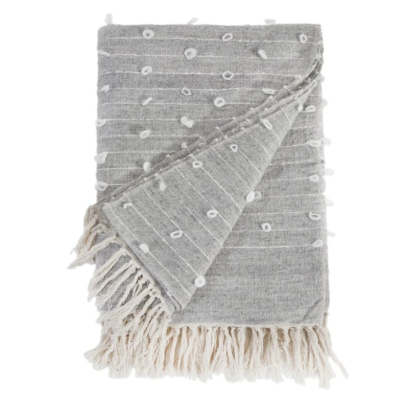 Pom Pom at Home Zaidee Oversize Throw Natural/Grey