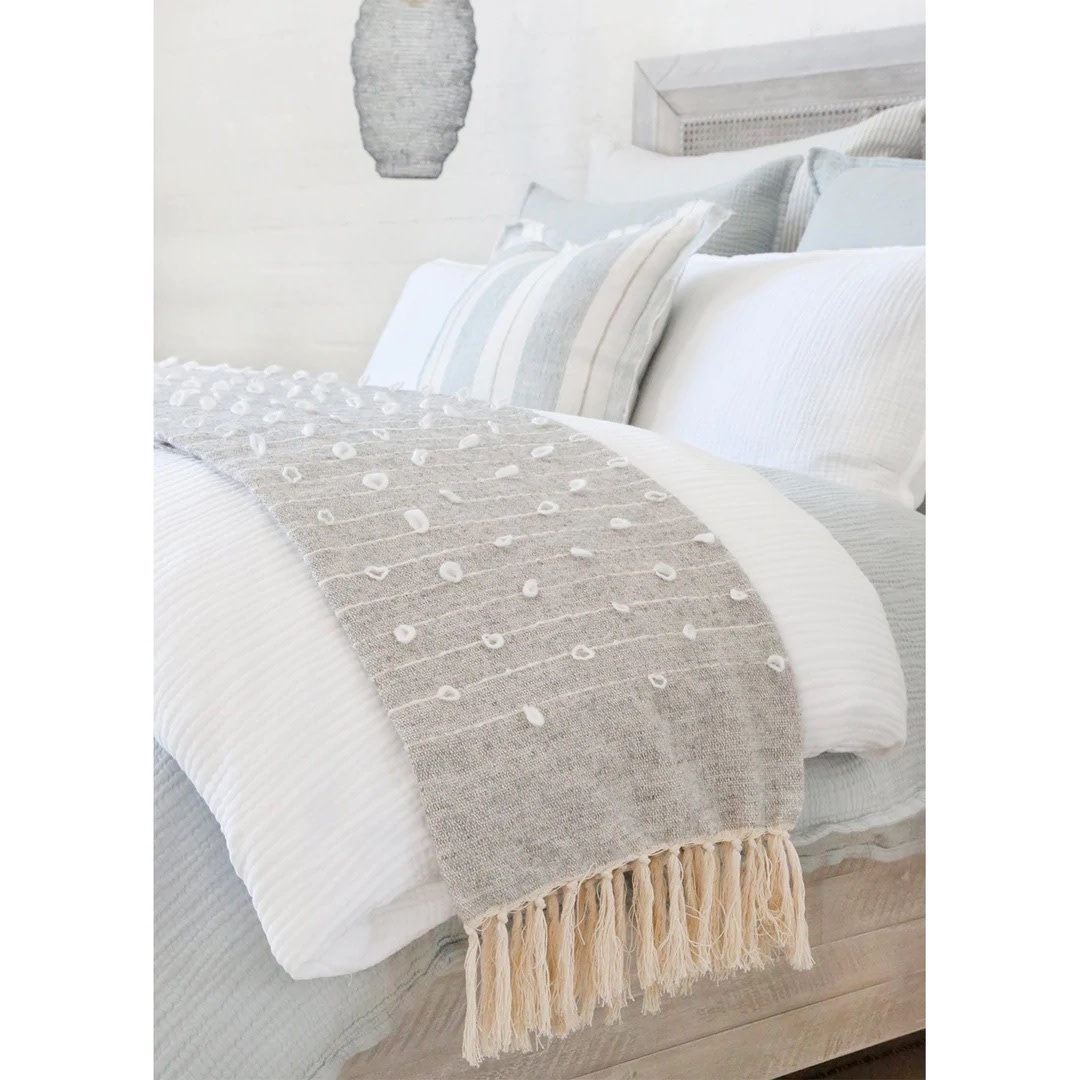 Pom Pom at Home Zaidee Oversize Throw Natural/Grey
