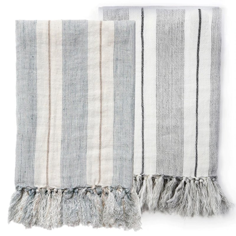 Pom Pom at Home Laguna Throw Grey/Charcoal