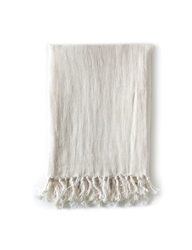 Pom Pom at Home Montauk Throw Cream