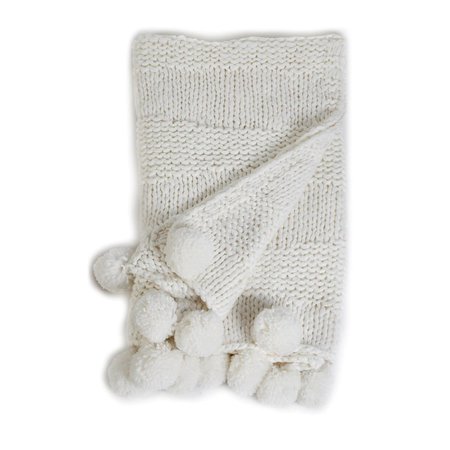 Pom Pom at Home Oulo Throw Winter White