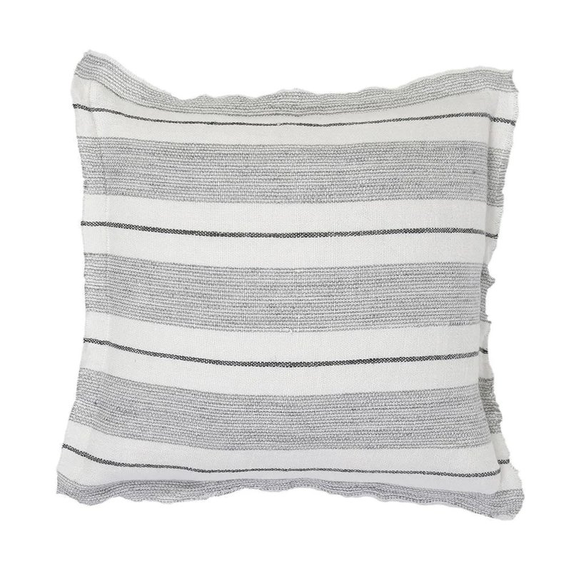 Pom Pom at Home Laguna Pillow Grey/Charcoal 20x20