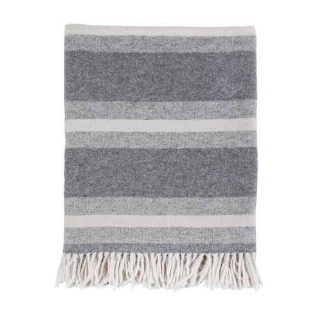 Pom Pom at Home Alpine Throw Grey/Ivory