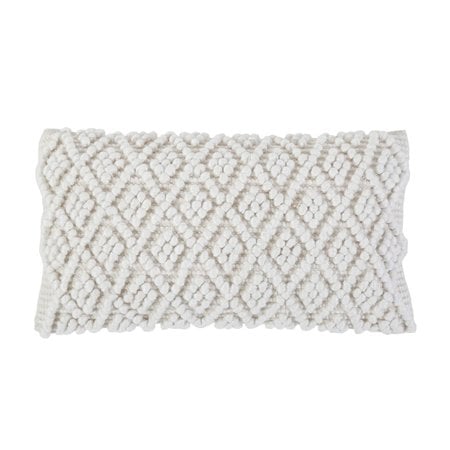 Pom Pom at Home Coco Hand Woven Pillow Ivory 14x24
