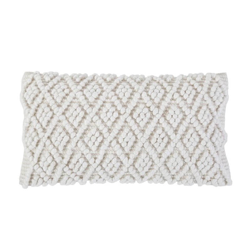 Pom Pom at Home Coco Hand Woven Pillow Ivory 14x24