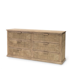 Palecek Santa Barbara Dresser Natural - 64"w x 18"dp x 32"h