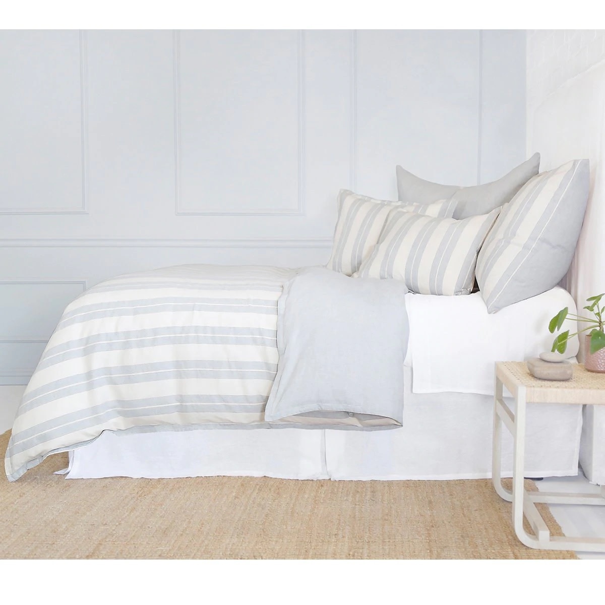 Pom Pom at Home Carter Ivory/Denim Duvet Cover