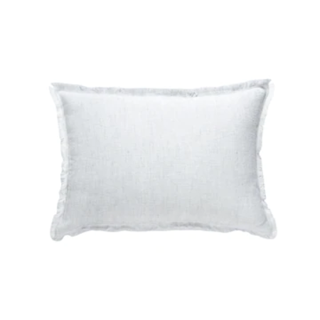 Anaya Home Light Grey Crossdye 14x20 So Soft Linen Pillow