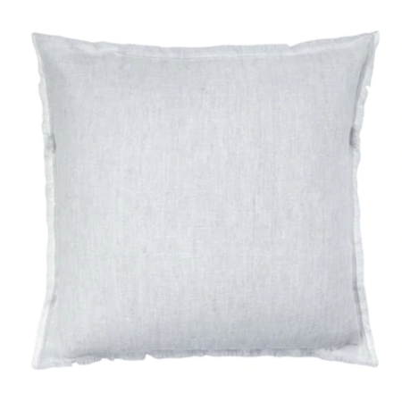 Anaya Home Light Grey Crossdye 20x20 So Soft Linen Pillow