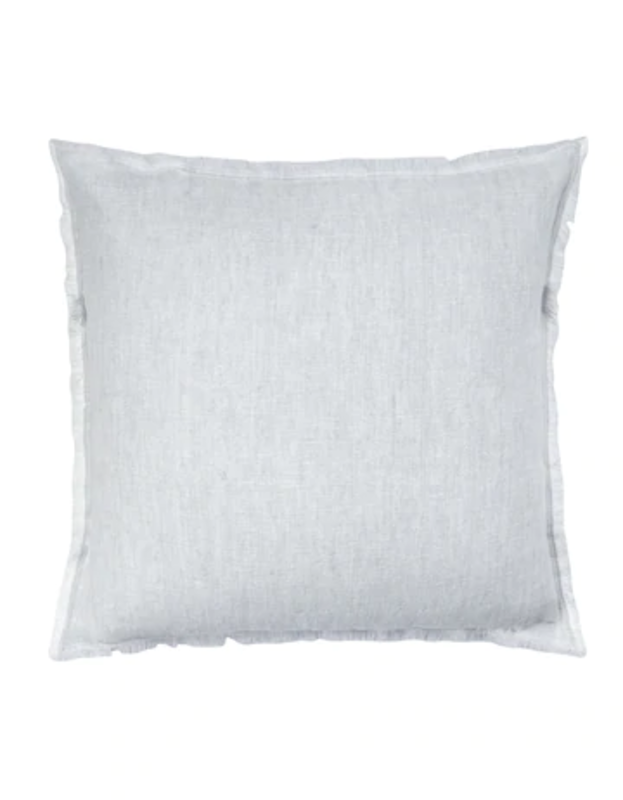 Anaya Home Light Grey Crossdye 20x20 So Soft Linen Pillow