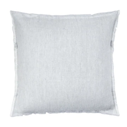 Anaya Home Light Grey Crossdye 26x26 So Soft Linen Pillow