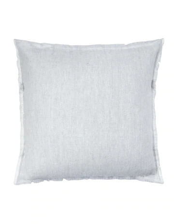 Anaya Home Light Grey Crossdye 26x26 So Soft Linen Pillow