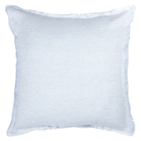 Chambray Blue Linen Down Alternative 20x20 Pillow - Anaya