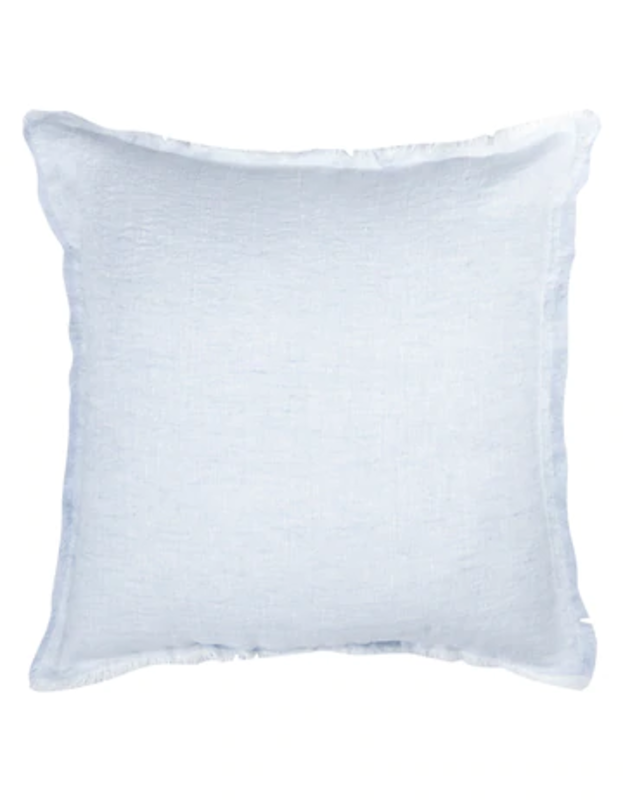 Anaya Home Sky Blue Crossdye 20x20 So Soft Linen Pillow