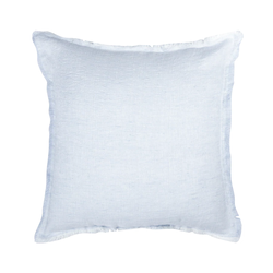 Anaya Home Sky Blue Fringe Soft Linen Pillow 26x26