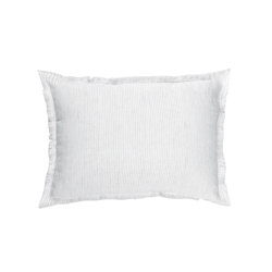 Anaya Home Light Grey & White Striped 14x20 So Soft Linen Pillow