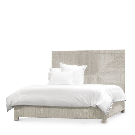 Palecek Woodside Bed King White Sand