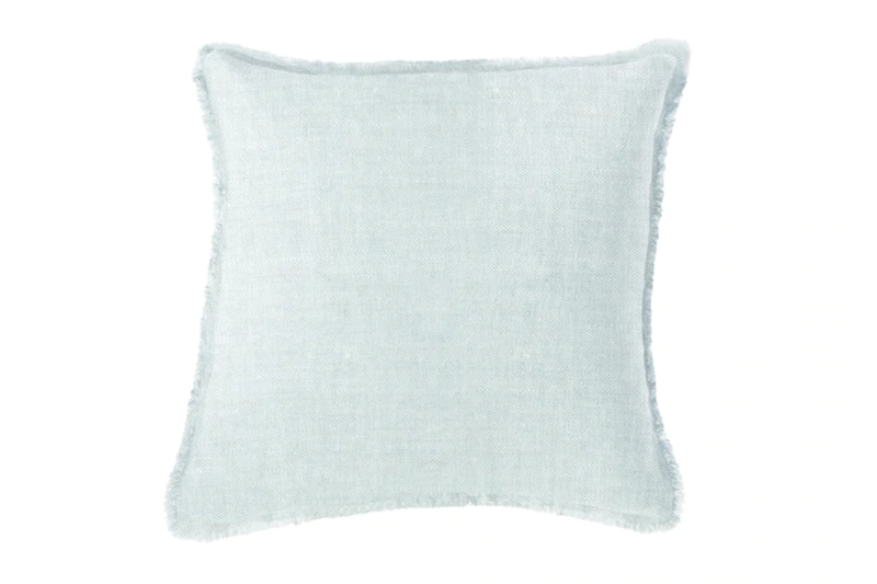 Anaya Home Light Blue 20x20 So Soft Linen Pillow