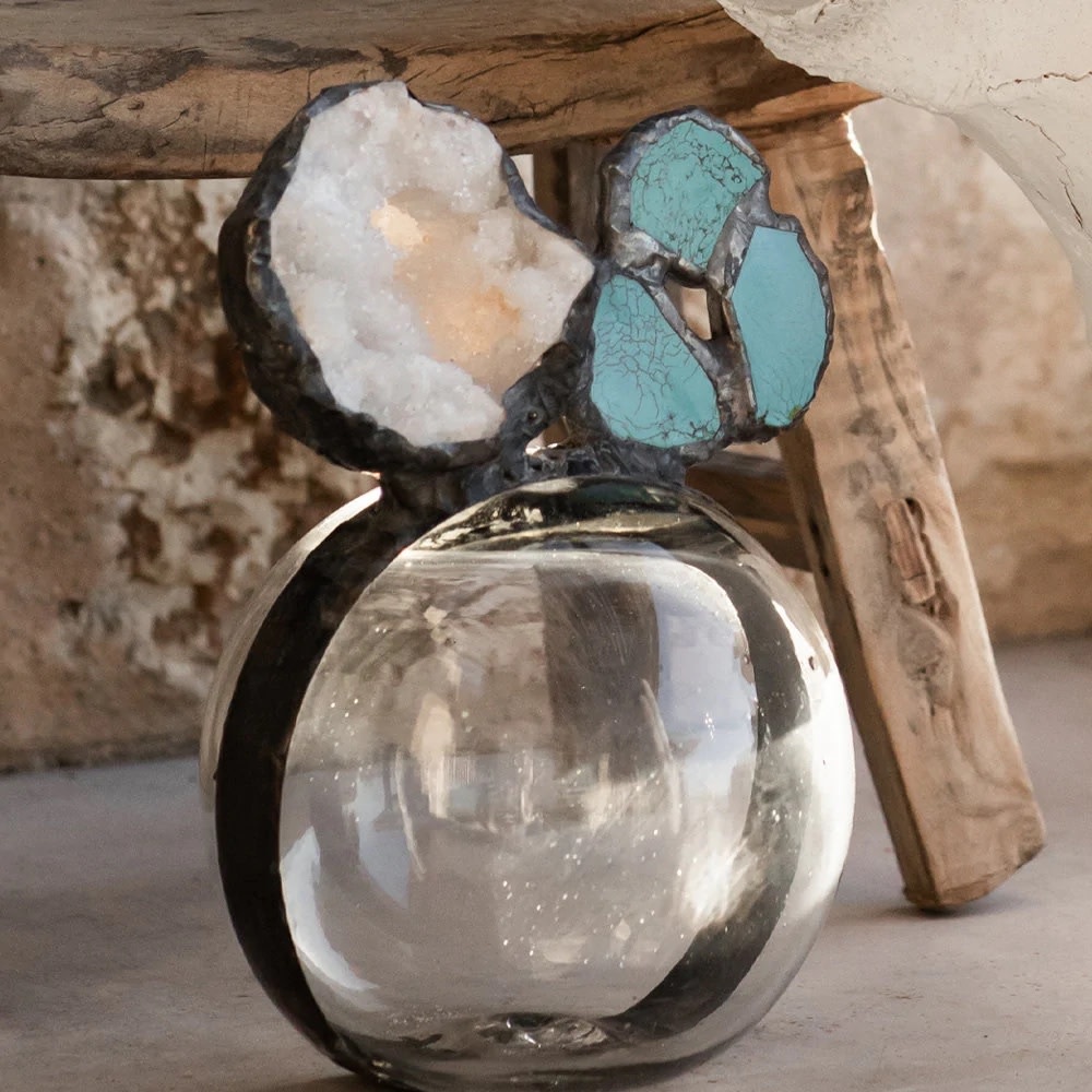 Jamie Dietrich Turquoise Geode Float - Small