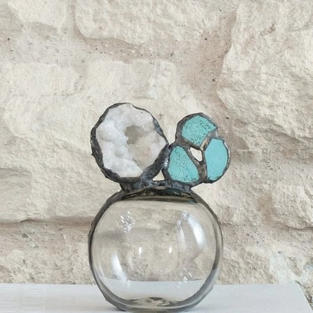 Jamie Dietrich Turquoise Geode Float - Small