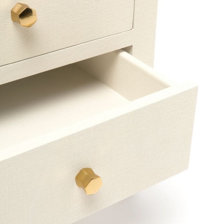 Made Goods Jarin Faux Belgian Linen Nightstand