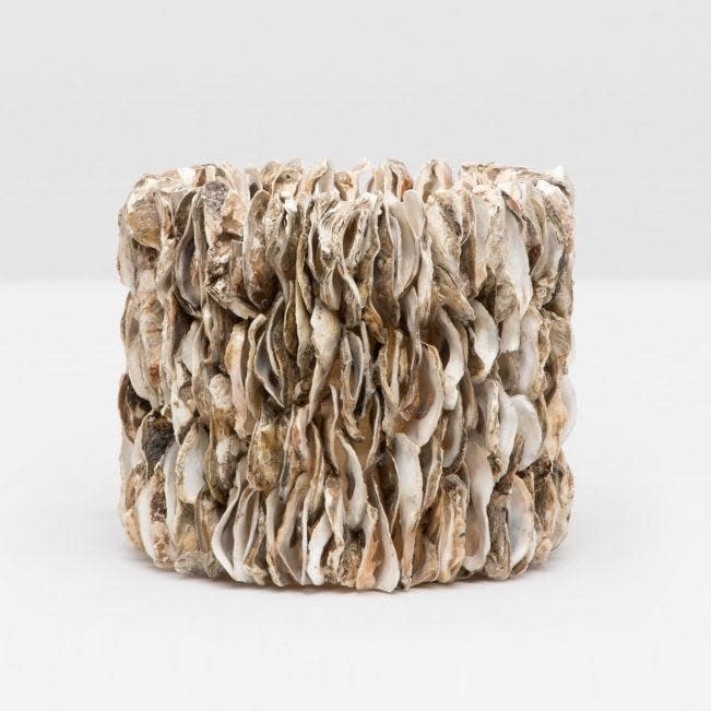 Pigeon & Poodle Halifax Natural Oyster Shell 10"D x 8"H