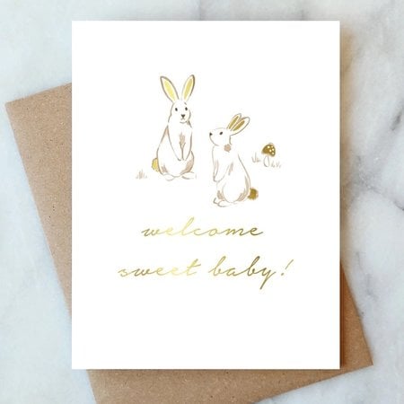 Abigail Jayne Design Bunnies Baby Card