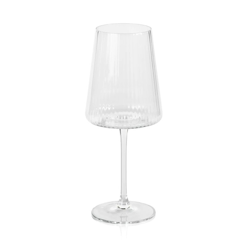 Zodax Bandol Fluted Textured Wine Glass