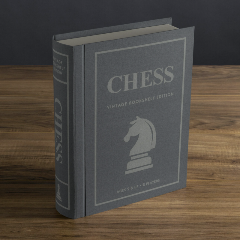 WS Game Company Chess Vintage Bookshelf Edition 